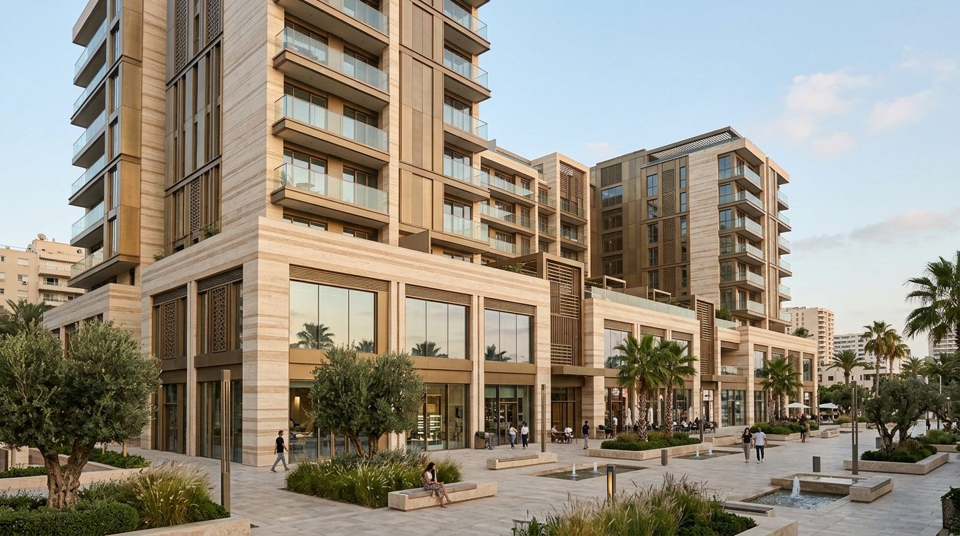 تصميم معماري حديث يعبّر عن رؤية شركة الإجماع الهندسي المتحدة